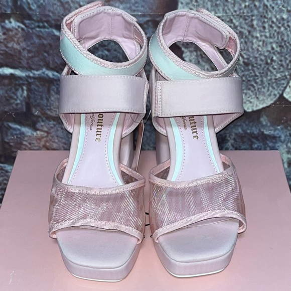 Juicy Couture Women's Platform JC-Graciela Size 6M Q-Pink Mesh/neoprene NWBT - Picture 8 of 15